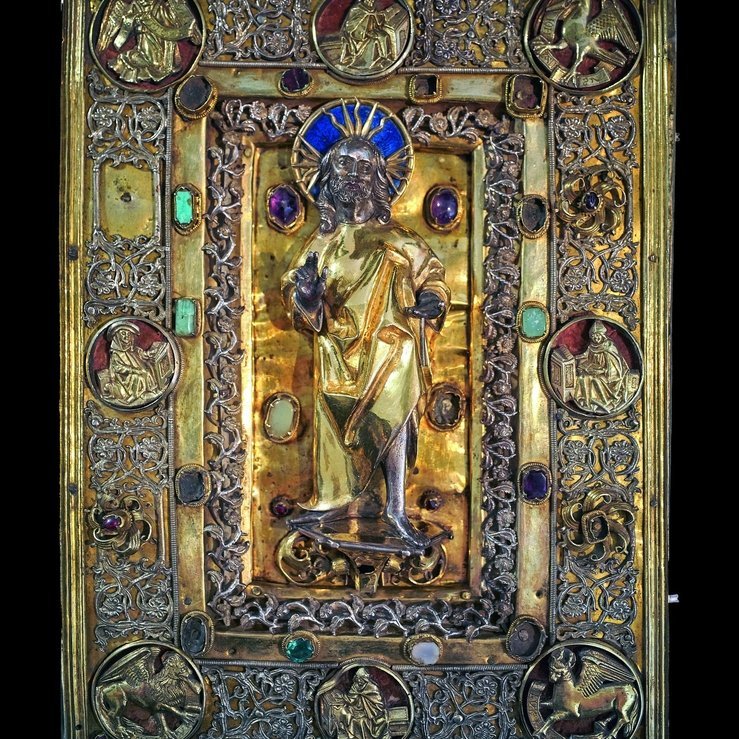 Evangelistar aus St. Wiperti, Handschrift: Mitteldeutschland, 1513, Goldschmiedearbeit: Quedlinburg (?), 1513. © Domschatzverwaltung Quedlinburg, Elmar Egner.