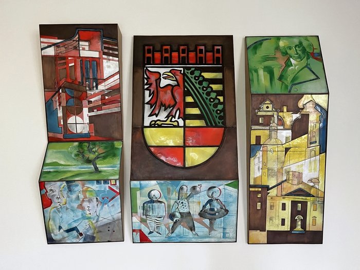 Jochen Müller, Dessau, 1988, Rathaus. Zustand 2024. © Landesamt für Denkmalpflege und Archäologie Sachsen-Anhalt, Toni Pfaff.