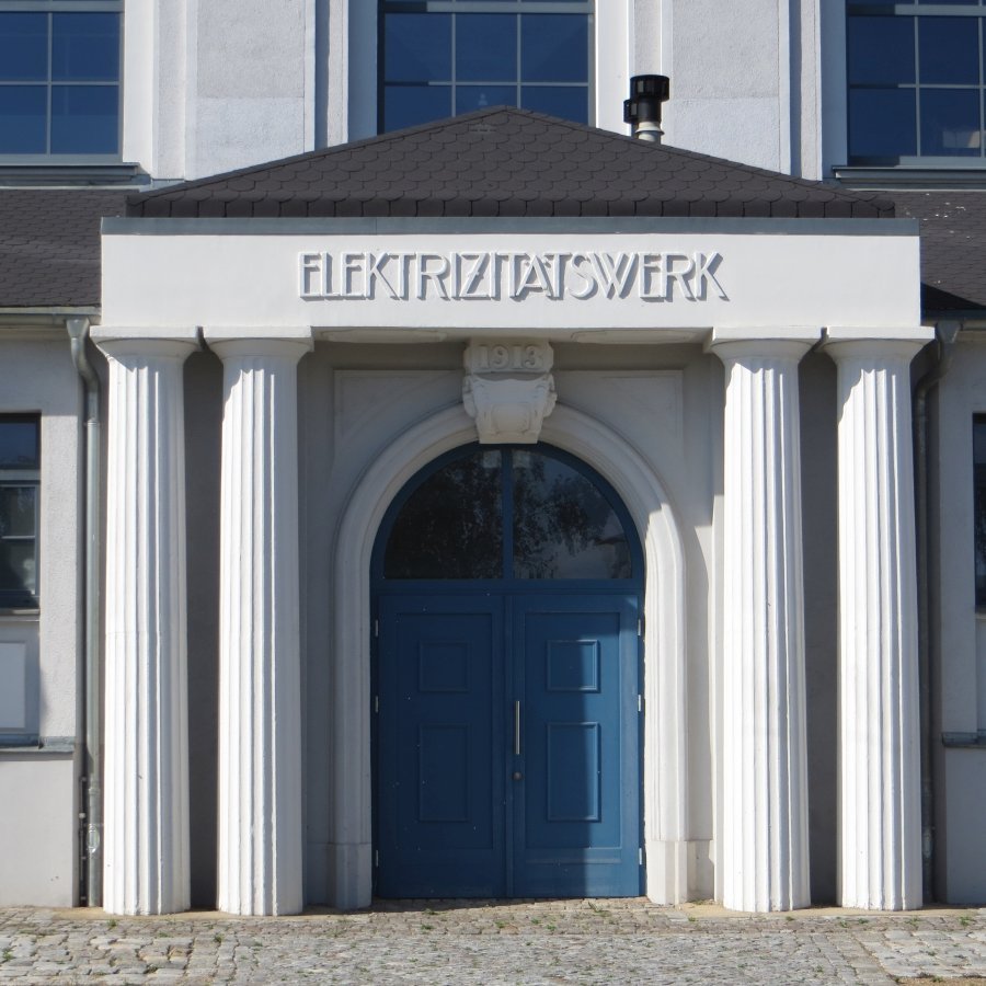 Portal des ehemaligen Elektrizitätswerks Weißenfels, 1913. © Landesamt für Denkmalpflege und Archäologie Sachsen-Anhalt.