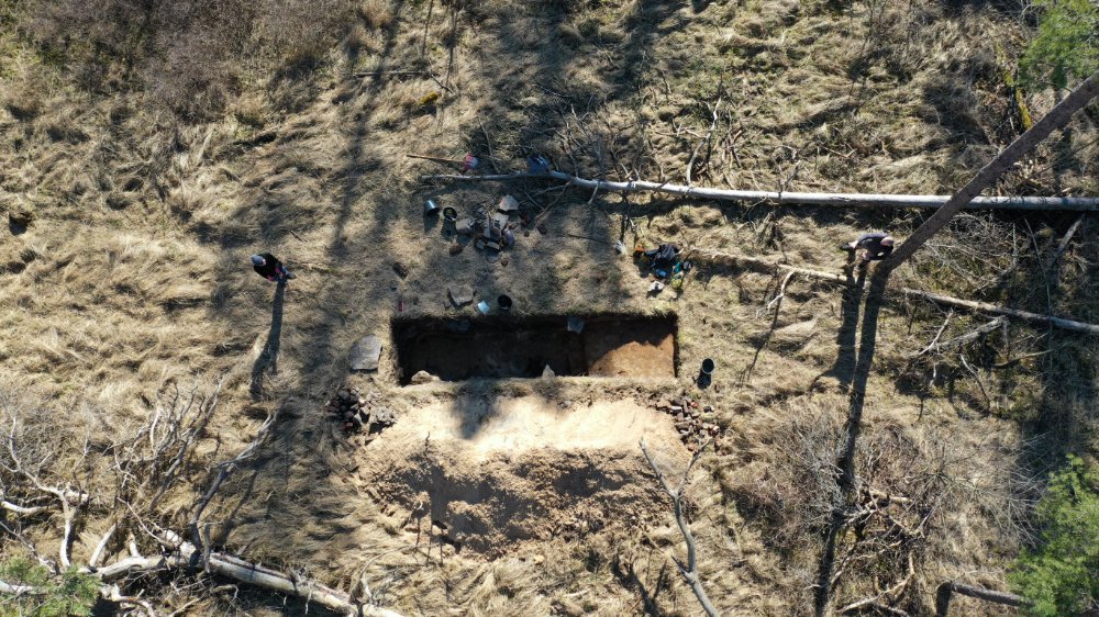 Überblicksbild eines Grabungsschnittes im nordwestlichen Lagerbereich. © Landesamt für Denkmalpflege und Archäologie Sachsen-Anhalt, Anna Swieder.