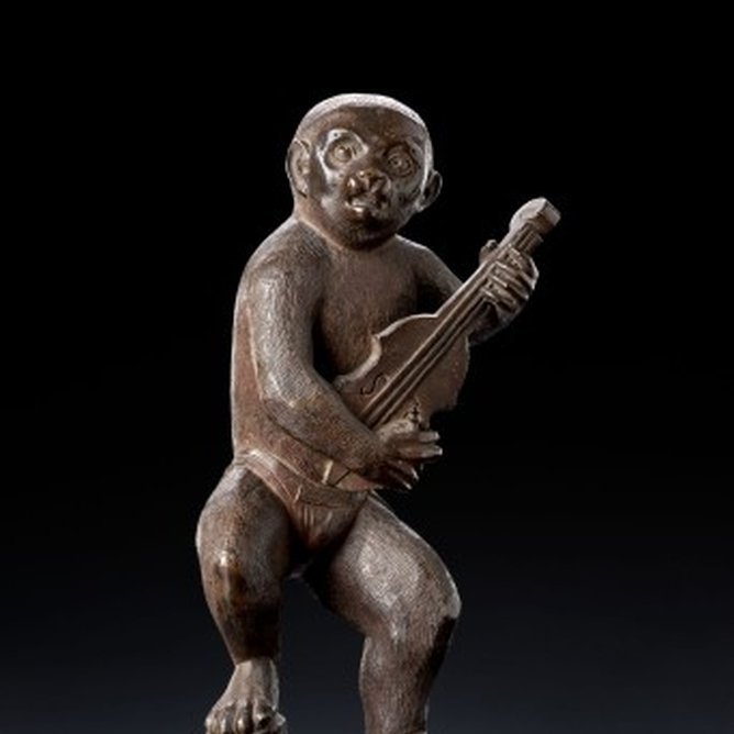 Abbildung 6:  Ein musizierender Affe als Figur einer Brunnenanlage im Stuttgarter Lustgarten verweist auf zügellose Ausschweifungen. © Landesmuseum Württemberg (CC BY-SA). 