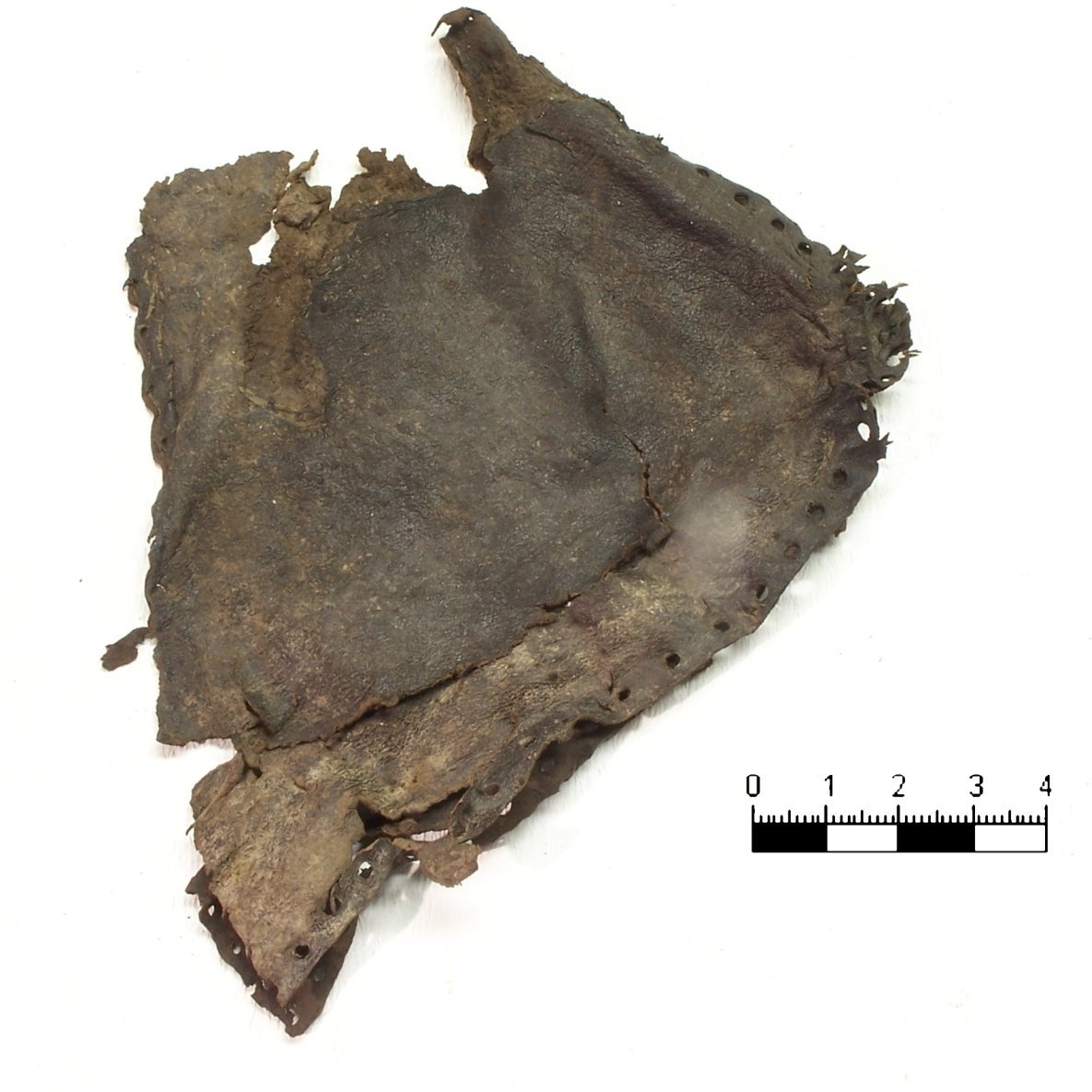 Abbildung 4: Erhaltenes Futterleder. © Landesamt für Denkmalpflege und Archäologie Sachsen-Anhalt, Heiko Breuer.