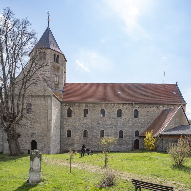 Gröningen. St. Vitus. Außenansicht. © Landesamt für Denkmalpflege und Archäologie Sachsen-Anhalt, Michel Klehm.