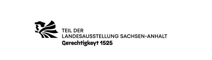 Logo der Landesausstellung Sachsen-Anhalt Gerechtigkeyt 1525. Logo der Landesausstellung Sachsen-Anhalt Gerechtigkeyt 1525.