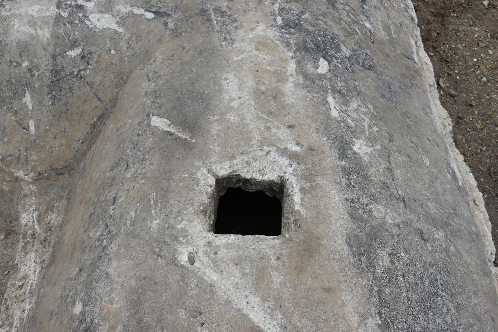 Einer der Lüftungsschächte im Detail. © Landesamt für Denkmalpflege und Archäologie Sachsen-Anhalt, Olaf Schröder.