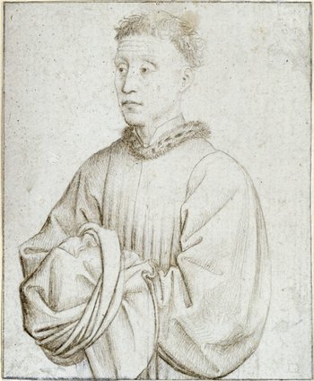 Abbildung 3: Rogier van der Weyden, Mann in Halbfigur, Silberstiftzeichnung, 1430er Jahre. Staatliche Museen zu Berlin, Kupferstichkabinett. © Staatliche Museen zu Berlin, Kupferstichkabinett / J. P. Anders, Public Domain Mark 1.0. Ident Nr: KdZ 1372. Abbildung 3: Rogier van der Weyden, Mann in Halbfigur, Silberstiftzeichnung, 1430er Jahre. Staatliche Museen zu Berlin, Kupferstichkabinett. © Staatliche Museen zu Berlin, Kupferstichkabinett / J. P. Anders, Public Domain Mark 1.0. Ident Nr: KdZ 1372.