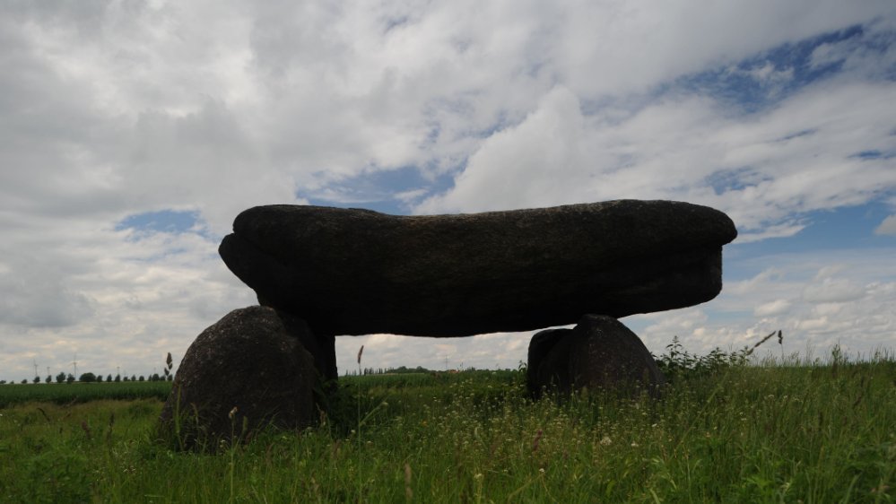 Das Großsteingrab bei Drosa. © Landesamt für Denkmalpflege und Archäologie Sachsen-Anhalt, Juraj Lipták.