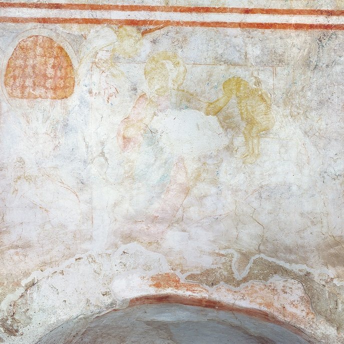 Gröningen. St. Vitus. Detail der Wandmalereien. © Landesamt für Denkmalpflege und Archäologie Sachsen-Anhalt, Torsten Arnold.