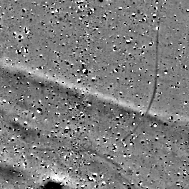 Geophysikalischer Plan der Grabenecksituation im Marschlager von Deersheim. © Landesamt für Denkmalpflege und Archäologie Sachsen-Anhalt, Eastern Atlas.